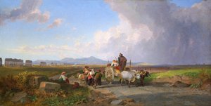 罗马坎帕尼亚的场景》，1865年