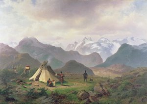 来自Kvikkjokk的主题，1862年 作者 佩尔·丹尼尔·霍尔姆