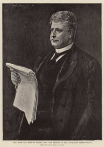 尊敬的Edmund Barton阁下，澳大利亚联邦的第一任总理