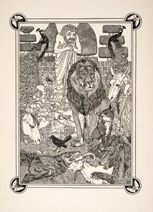 Frontispiece，来自A Hundred Fables of Aesop，pub.1903