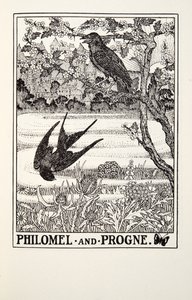 Philomel和Progne，来自Fontaine Fables，酒吧。 1905年