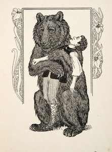 熊和儿童，来自动物的一百个轶事，酒吧。 1924年 作者 珀西·比林斯赫斯特（Percy J.