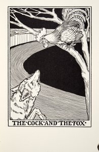 酒吧和狐狸，来自Fontaine Fables，酒吧。 1905年