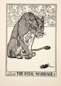 致命的婚姻，来自阿索普的一百个寓言，pub.1903