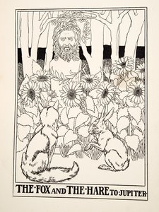 狐狸和野兔到木星，来自阿索普的一百个寓言，1903年