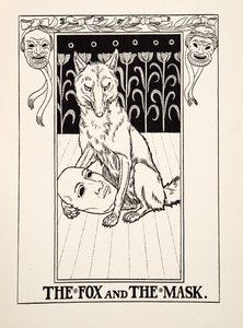 福克斯和面具，来自A Hundred寓言的伊索，pub.1903
