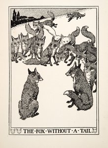 没有尾巴的福克斯，来自阿索普的一百个寓言，pub.1903