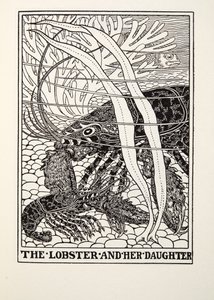 龙虾和她的女儿，来自Fontaine Fables，酒吧。 1905年