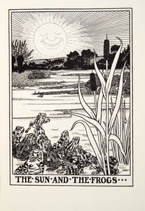 太阳和青蛙，来自Fontaine Fables，酒吧。 1905年 作者 Percy J. Billingshurst
