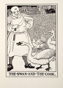 天鹅和库克，来自Fontaine Fables，酒吧。 1905年