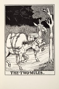 两个骡子，来自Fontaine Fables，酒吧。 1905年