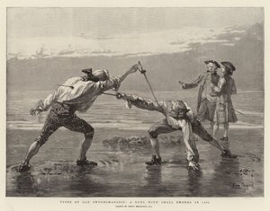 1760年与小剑决斗的旧剑术类型