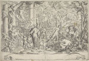 人类生命的寓言
人类生命课程（标题见实物） 作者 佩雷格里诺·马佐卡蒂