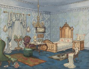 卧室，1882年，约1941年。