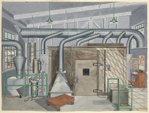 外部喷砂室，1935年，19351942年。