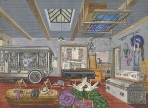 殡仪馆的车库，1917年，19351942年。 作者 帕金斯·哈恩利