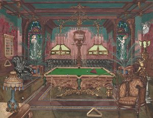 台球室，1890年，19351942年。 作者 帕金斯·哈恩利