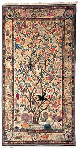 精美的柯曼地毯，1898-99年 作者 波斯学校