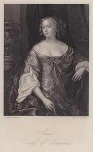 桑德兰第三代伯爵夫人安妮·斯宾塞（版画）