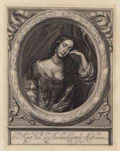 Barbara Villiers，卡斯尔梅恩伯爵夫人，查理二世国王的情妇（版画）
