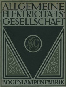 AEG产品手册的标题页