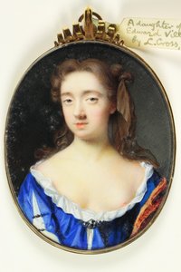 爱德华-维利尔斯骑士的女儿（牛皮纸上的水彩画