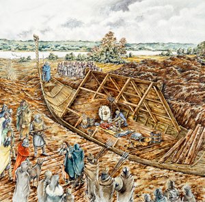 萨顿胡船葬，7世纪，1990-2010年
