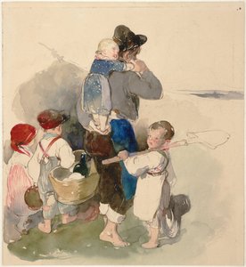 儿童在田间工作的方式，c。 1840年