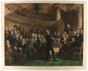 美国参议院，公元1850年，约1855年出版。