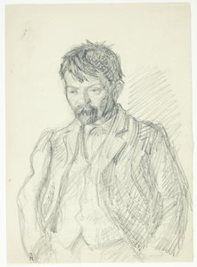 画家延斯-伯克霍姆（Jens Birkholm）的肖像。半身像 作者 彼得·汉森