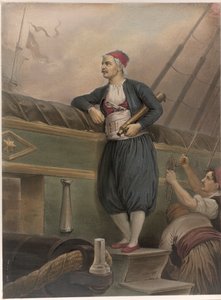 船上的希腊水手，选自 "希腊英雄相册，或拯救希腊"。 作者 来自赫斯的彼得·海因里希·兰伯特