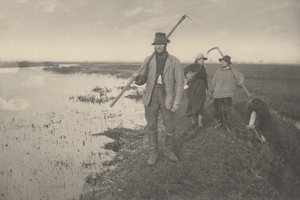 从沼泽地回家，1886年。创作人。彼得-亨利-爱默生博士，托马斯-弗雷德里克-古道尔。 作者 彼得·亨利·爱默生、托马斯·弗雷德里克·古道尔