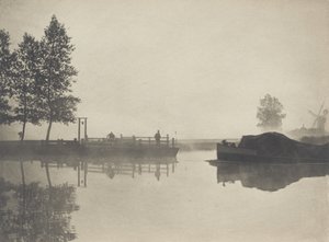 伯金汉渡口，1890-1891 年，1893 年印刷（照片） 作者 彼得·亨利·爱默生