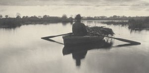 划着 "Schoof-Stuff "号回家，1886 年（照片） 作者 彼得·亨利·爱默生