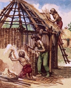 早期的英国人建造小屋 作者 彼得·杰克逊