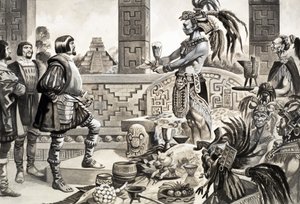 Hernando Cortes在墨西哥 作者 彼得·杰克逊