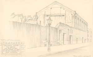 伦敦马里波恩剧院，Mulready街（原为小教堂街）剧院后方 作者 彼得·杰克逊