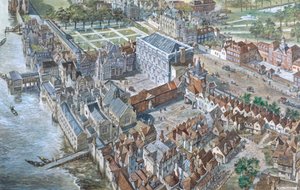 旧伦敦重建：白厅宫约1680年