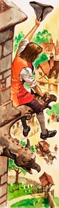 当他们年轻时：印度的克莱夫（纸上水粉） 作者 彼得·杰克逊