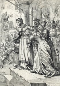 简·格雷夫人的处决 (Jeanne Grey) (1537-1554) 简·格雷于 1554 年在伦敦塔被处决（简·格雷夫人的处决）安东·齐格勒的“Historische Memorabilian des In-und Auslandes”中的羽毛画