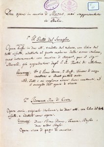 利希滕塔尔改编自莫扎特的 "Die Entfuhrung aus dem Serail "的剧本序言 作者 彼得·利希滕塔尔（Peter Lichtenthal）