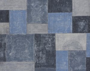 Uctio No.9 Lamorna，2002（拼贴和丙烯酸）