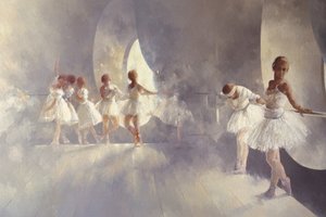 芭蕾舞工作室（布面油画）