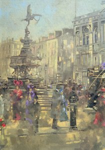 皮卡迪利广场（c.1890） 作者 彼得·米勒