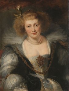 海伦娜-福尔芒（1614-1673）的肖像，艺术家的第二任妻子，约1650年（板上油画）。