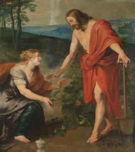 基督以园丁的形象出现在抹大拉的马利亚面前（Noli me Tangere） 作者 彼得保罗鲁本斯（工作室）