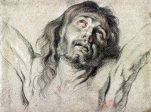 十字架上的基督的头 – 彼得保罗鲁本斯（绘图） 作者 彼得·保罗·鲁本斯