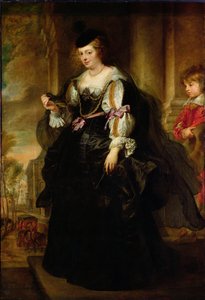 Helene Fourment与教练的肖像，c.1639