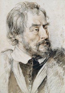 托马斯霍华德（1585-1646）阿伦德尔的第二伯爵（铅笔，钢笔和墨水在纸上洗） 作者 彼得·保罗·鲁本斯