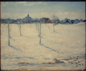 冬天的霍恩拜克 作者 Peder Severin Krøyer